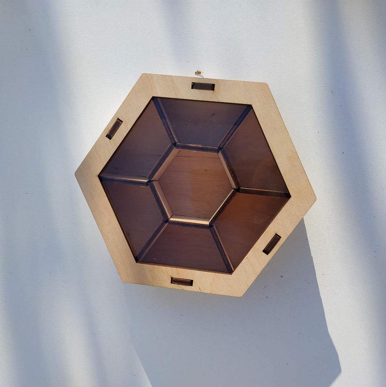 Коробка з дерева для горішків, фото 1