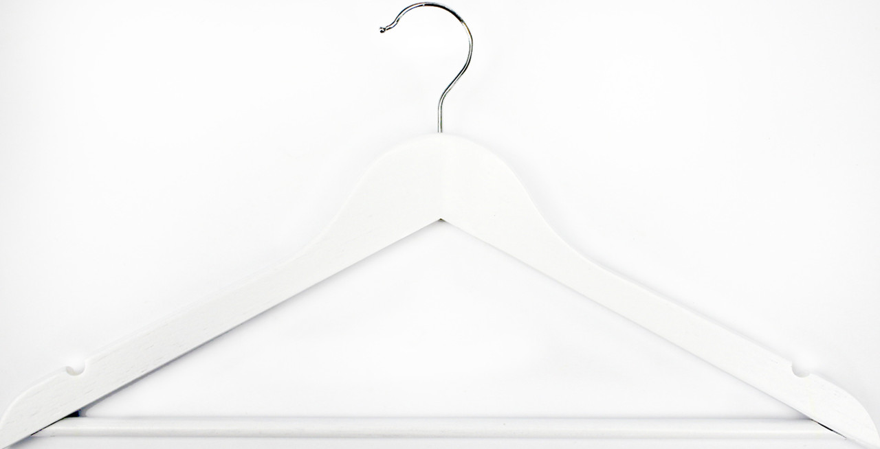 Вішалка дерев. "Idea home" 44,5х23х1,2см біла №RE05163W(6)