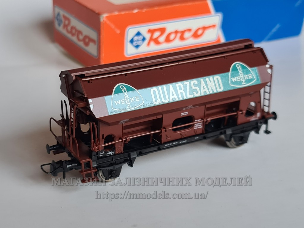 Модель 2х основного вагона, що саморозвантажується, эпоха DB, масштаб 1/87,H0 Roco 47481