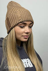 Жіноча шапка коричньова Nodus