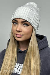Жіноча шапка біла (молоко) Nodus