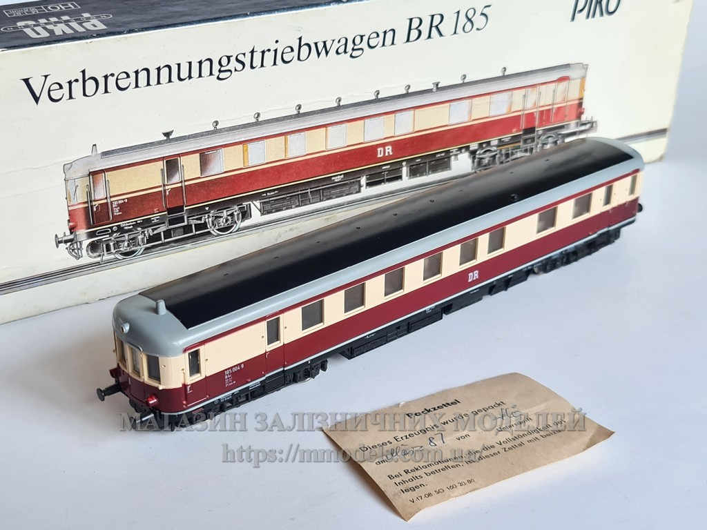 Модель  автомотриси серії 185, эпоха DB, масштаб H0 1:87, фото 1