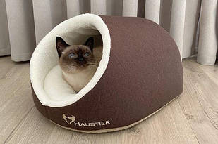 Будиночок для Кота або Собаки Cave Brown S 47x40x28см