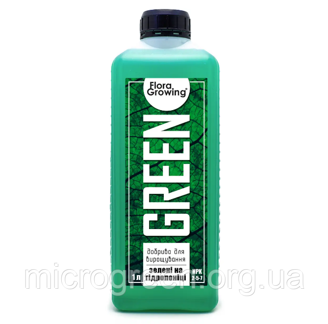 1 л GREEN — компонент добрив для зелені та мікрозелені аналог GHE