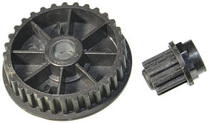 Шківи для заточувального верстата (малаяD7*15.2*L24*10зуб)/(большаяD9*50*L12*32зуб.)