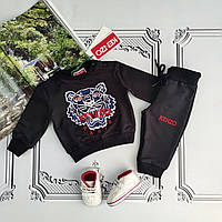 Дитячий чорний прогулянковий костюм Кензо для новонароджених