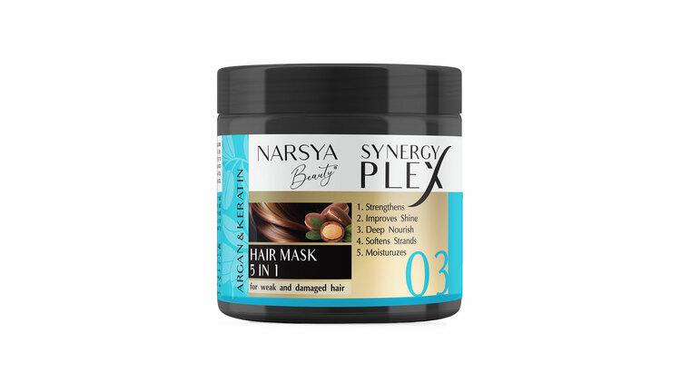 Маска для волосся з Арганом і кератином 5 в 1 Narsya Beauty від Arsy Cosmetics 350 мл