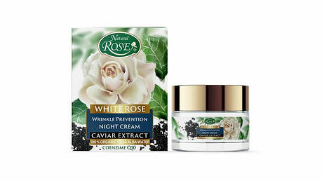 Зволожуючий нічний крем проти зморшок White Rose & Caviar від Arsy Cosmetics 50 мл, фото 1