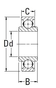 Підшипник KOYO 83A1058BCS17, 83A105B