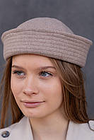 Панама матроса з вовни D.Hats кавового кольору з розрізом