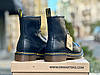 Чоловічі осінні черевики Dr. Martens Black Smooth 1460 Чоботи демі Д. Мартінс унісекс чорні шкіра натуральна, фото 8