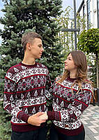 Новорічні парні светри зі сніжинками, фото 4