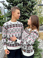 Новорічні парні светри зі сніжинками, фото 5