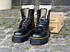 Жіночі зимові черевики Dr. Martens Jadon Black high winter Чоботи мартінс Жадон високі зимові чорні з хутром, фото 8
