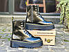 Жіночі зимові черевики Dr. Martens Jadon Black high winter Чоботи мартінс Жадон високі зимові чорні з хутром, фото 11