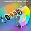 Портативна bluetooth-колонка зі світлодіодною підсвіткою Light Sound Machine N70 смарт лампа-нічник rgb, фото 6
