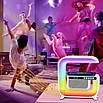 Лампа-нічник з bluetooth-колонкою, годинником Light Sound Machine XM-G3 mini Світильник з бездротовою зарядкою, фото 3