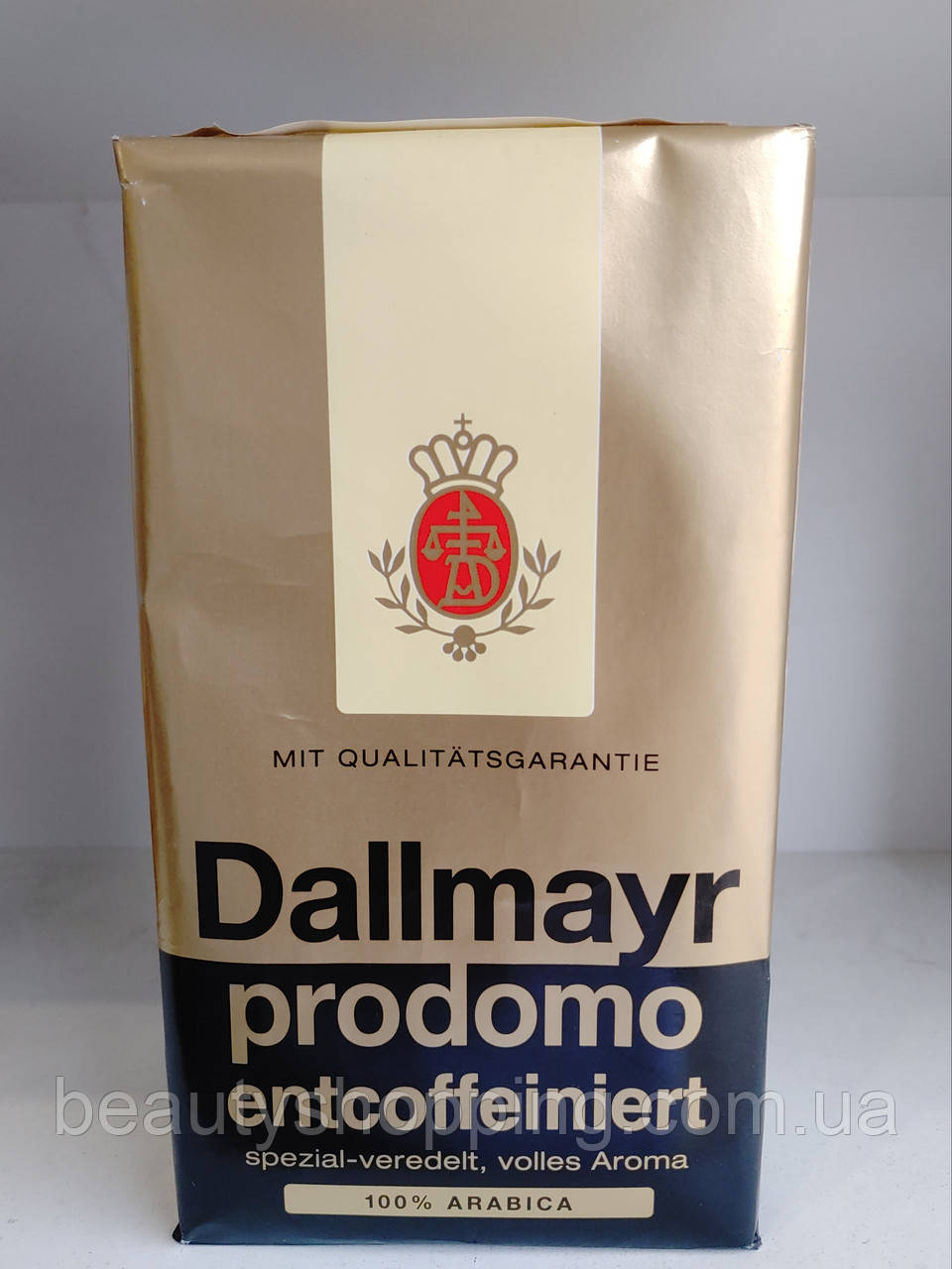 Кава мелена без кофеїну Dallmayr prodomo Entcoffeiniert 100% Arabica 500 g Німеччина