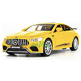 Машинка іграшка Mercedes GT63 моделька металева колекційна 15 см Жовтий (59431), фото 5