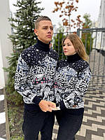 Новорічні парні светри з горлом "Засніжений ліс", фото 5