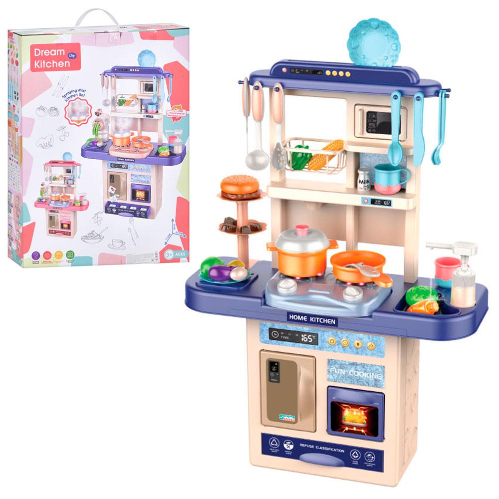 Кухня 75T-1 плита, мийка вода, що ллється (механіч.), посуд, продукти,муз.,світло,бат.,кор.,41-54-10,5см, фото 1