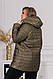 Демісезонна куртка батал стьобана з накладними кишенями Україна, фото 6