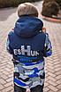 Куртка демісезонна трансформер для хлопчика 10-15 років KSDK арт.800, Темно-синій, 140, фото 3