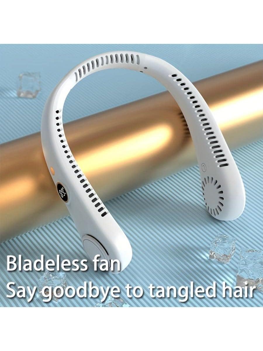 Вентилятор для шиї R-8 / Портативний шийний вентилятор / Безлистий шийний вентилятор Ідеально підходить для особистого вентилятора, фото 1