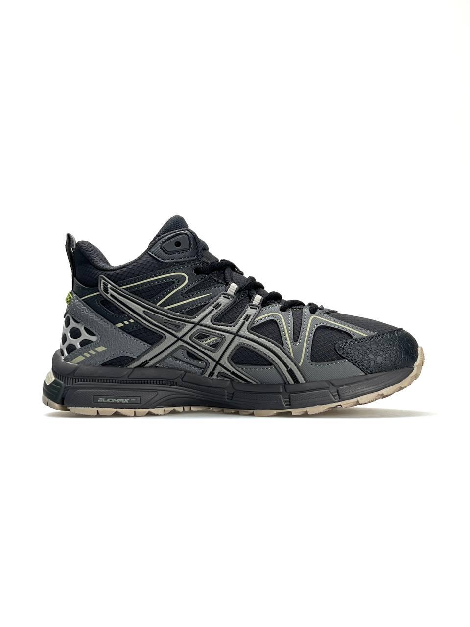 Чоловічі зимові кросівки ASICS Gel-Kahana 8 Dark Grey Fur, черевики на хутрі шкіра текстиль сірі 41