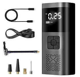 Компресор автомобільний Digital Pomp VС-027 акумуляторний з дисплеєм 150PSI 12V 120W Black (7_01332)