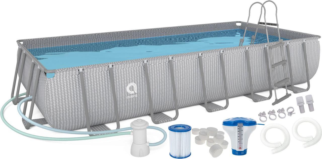 Прямокутний каркасний басейн Avenli 540 x 250 x 100 см (16в1)