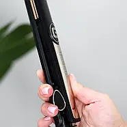 Плойка випрямляч для волосся з регулюванням температури Geemy GM-416 Чорний Праска з керамічним покриттям, фото 3