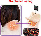 Розумний графеновий шарф PopWarm, грілка для шиї, розумний електричний шарф з 3 рівнями підігріву, шарф для шиї Painel, шарф, фото 2