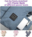 Розумний графеновий шарф PopWarm, грілка для шиї, розумний електричний шарф з 3 рівнями підігріву, шарф для шиї Painel, шарф, фото 7