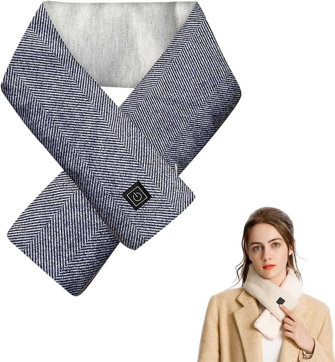 Розумний графеновий шарф PopWarm, грілка для шиї, розумний електричний шарф з 3 рівнями підігріву, шарф для шиї Painel, шарф, фото 1