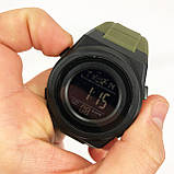 Військові годинники з батарейкою, Чоловічі круглі спортивні годинники Водонепроникні 50 м SP-56, фото 6