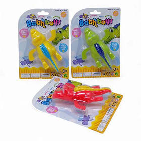 Гра для ванни "Крокодил" заводний механізм, на листі, мікс, 1 штука [tsi250039-TSI]