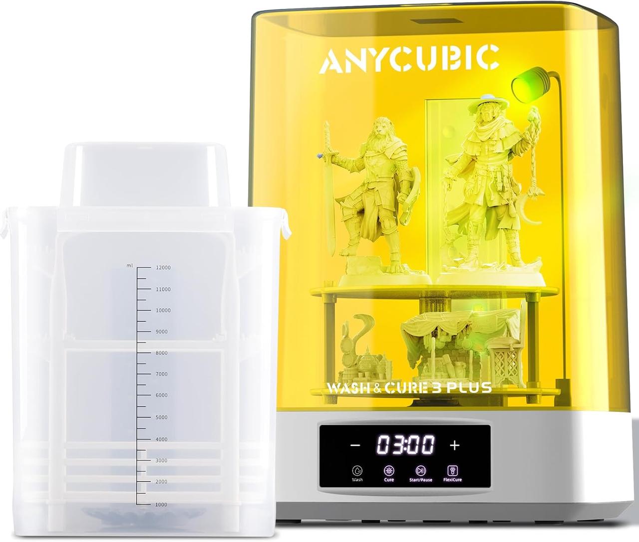 Мийка + Сушка (полімеризація) Anycubic Wash & Cure 3 Plus (EU:WS3LA0WH-Y-O), White