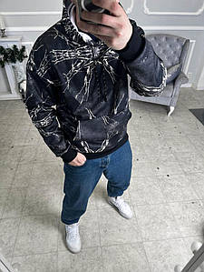 Худі чоловіче весна літо осінь принт трикотаж на флісі