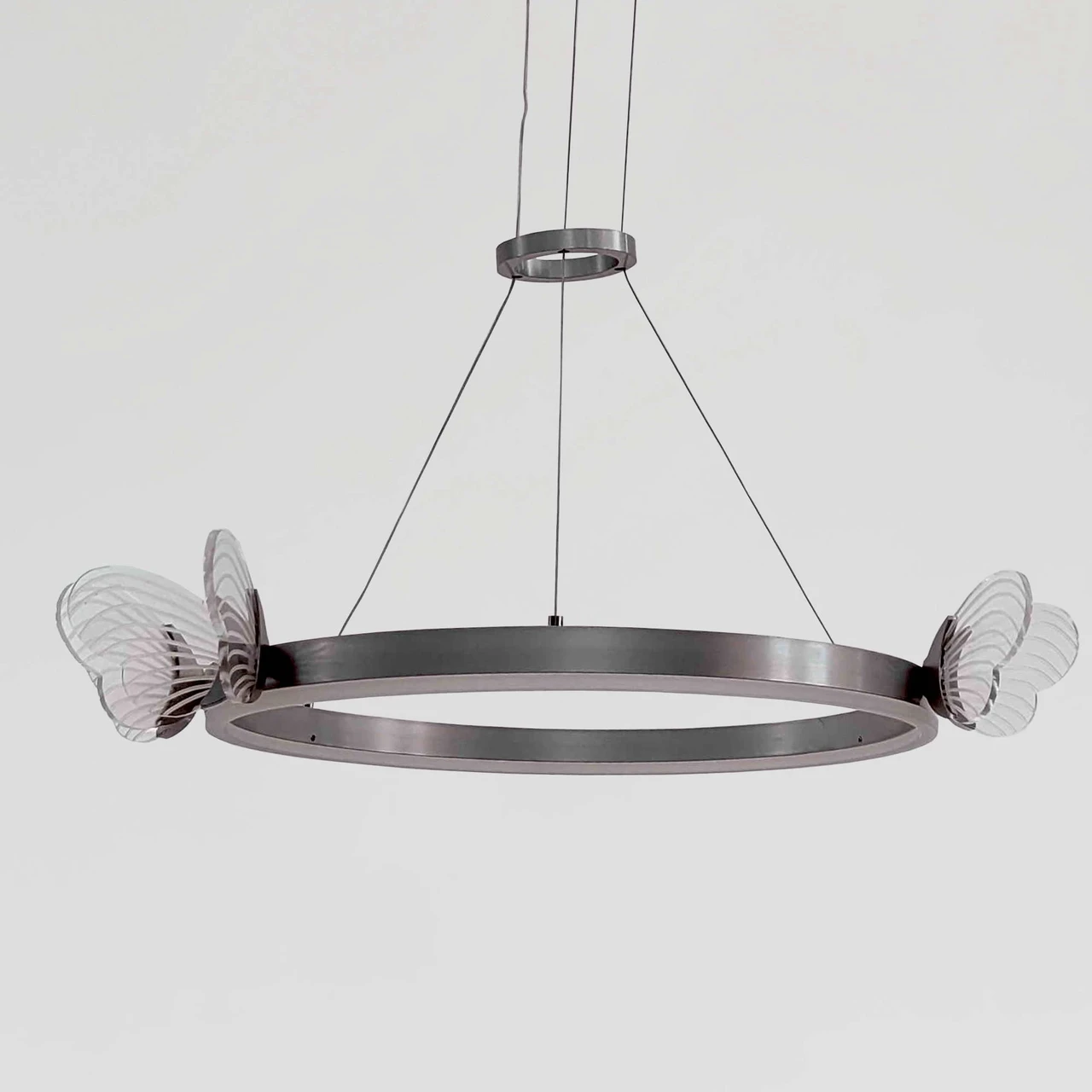 Підвісна сучасна люстра з метеликами P615CH, фото 1