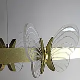 Підвісна сучасна люстра з метеликами P616GD, фото 3