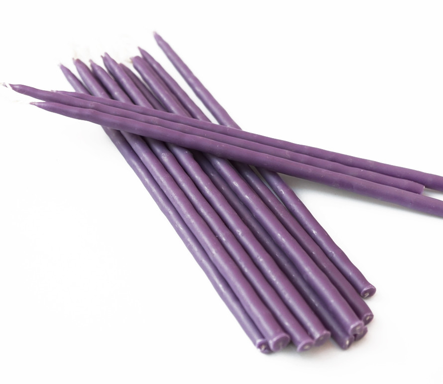 Свічка макана мала Фіолетова, фото 1