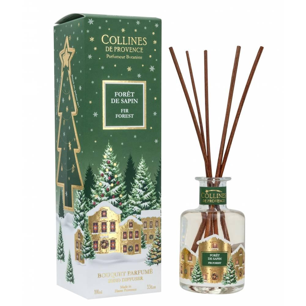 Аромадифузор з паличками "Ялиновий ліс" (Новорічний), Collines de Provence, 100 мл