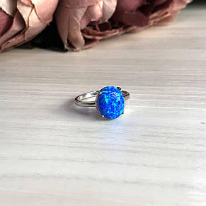 Срібне кільце SilverBreeze з опалом 2.053ct (2024132) 18 розмір, фото 3