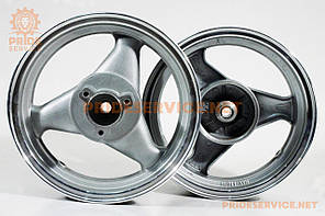 Диск задній литий MT3,50x12 Z19 для 4Т (диск гальм. 3 болта) "3 промені" сірий