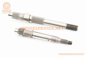 Вал редуктора вторинний довгий + первинний, к-кт 2шт