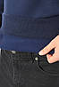 Кофта чоловіча на флісі синього кольору 193831P, фото 4