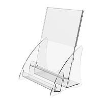 Менюхолдер EKOSTAR А5 L-обр вертикальний із 2 кишенями під візитки або буклети