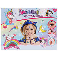 Дитячий іграшковий набір косметики L5285 лак 2 шт, помада, блиск, обруч для волосся