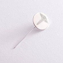 Медичний значок Кадуцей у серебрі 20045 Онікс